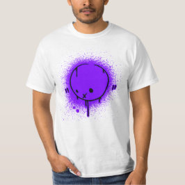 Spray Face Paars T-shirt