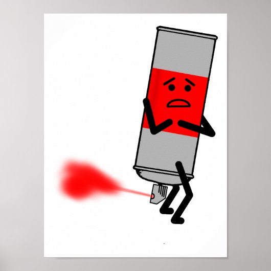 Spray Fart Paint Funny Poster (Voorkant)