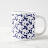 Spray floral, Mug de café S1-Bleu-Blanc-Jumbo (Droite)