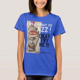 SPRAY KAN 1 BLAUW T-SHIRT