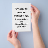 Spray Neuter Adopt Flyer (Hand)