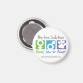 "Spray, Neuter, Adopt" Magneet (Voorkant / Achterkant)