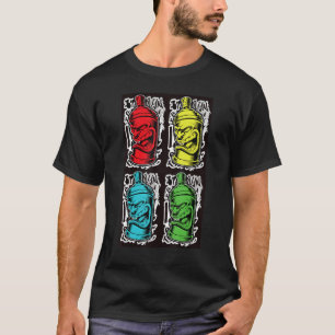 Spray Paint Cans Street Retro Graffiti 80's Old Sk T-shirt