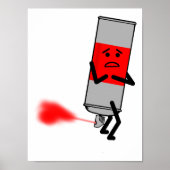 Spray Paint Fart Drôle Poster (Devant)