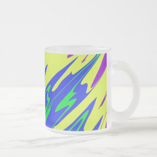 Spray Paint Mardi Gras Blue Matglas Koffiemok
