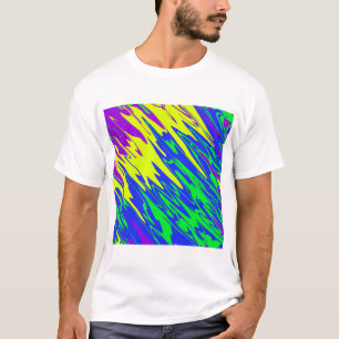 Spray Paint Mardi Gras Blue T-shirt