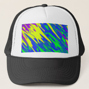 Spray Paint Mardi Gras Blue Trucker Pet