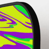 Spray Paint Mardi Gras Pickleball Paddle (Links Detail)