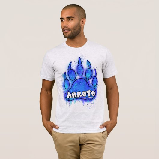Spray paint paw t-shirt (Voorkant volledig)
