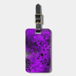 Spray Paint Splatter Effect Luggage Tag Bagagelabel