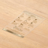 Spray Tan Bronze Zon Transparant Acryl Uitnodigingen (Laagn)