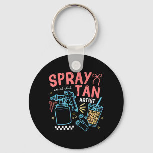Spray Tan Kunstenaar Tech Retro Beauty Tanning Sal Sleutelhanger