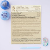 Spray Tan Liability Waiver Form Beige Flyer (Enkel)