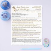 Spray Tan Liability Waiver Form Flyer (Enkel)