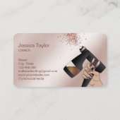 Spray Tan Pistool, Mobile Roos Gold Spray Tanning Visitekaartje (Achterkant)