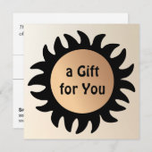 Spray Tan Tanning Salon Gift Certificate Kaart (Voorkant / Achterkant)