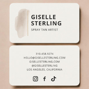 Spray Tan Visitekaartje