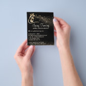 Spray Tanning Bronze Body Paint Aftercare Flyer (Hand)