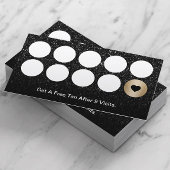 Spray Tanning Salon Modern Black Glitter Loyalty