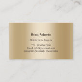 Spray Tanning Salon Modern Gold Glitter Loyalty (Achterkant)