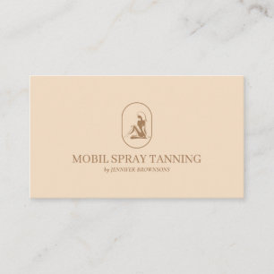 Spray Tanning vrouw Boho Body Verzorging Visitekaartje