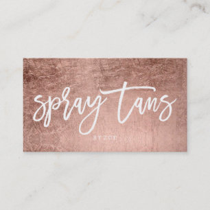 Spray tans logo white elegant roos gold typografie visitekaartje