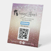 SPRAY TANS VENMO QR CODE SIGNE PÉDESTAL (Recto)