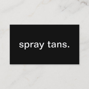 Spray Tans Visitekaartje