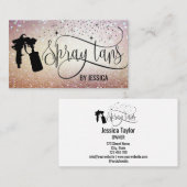 SPRAY TANS VISITEKAARTJE (Voorkant / Achterkant)