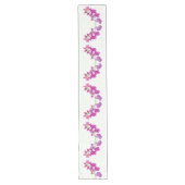 Spray van orchideeën-lichtbackgrondtabelloper lange tafelloper (Voorkant)