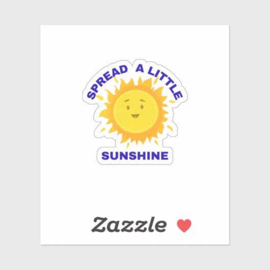Spread a Little Sunshine Sticker (Feuille)