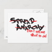 Spread Anarchy! Briefkaart (Voorkant / Achterkant)