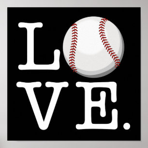 Spread Baseball Love   Baseball Fan Poster