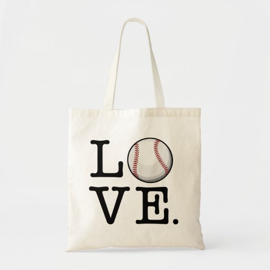 Spread Baseball Love | Baseball Fan Tote Bag (Voorkant)