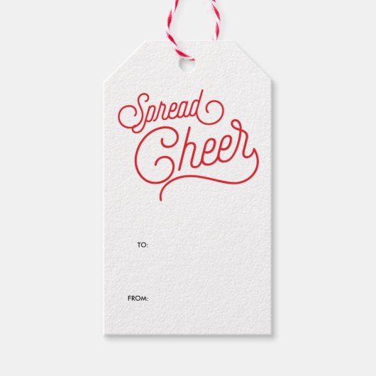 Spread Cheer Cadeaulabel (Voorkant)