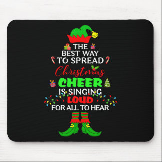 Spread Christmas Cheer Is Singing Loud Xmas Elf Pa Muismat