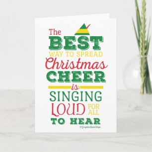 Spread Christmas Cheer Vakantie Typografie Kaart