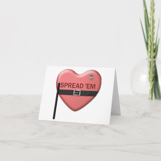 "Spread 'em" Valentijn Kaart (Voorkant)