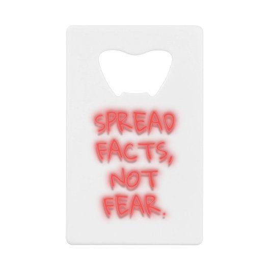 Spread facts, not fear neon sign transparent (Devant)