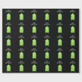 Spread Hap-pea-ness Funny Peas Pun Dark BG Cadeaupapier (Vlak)