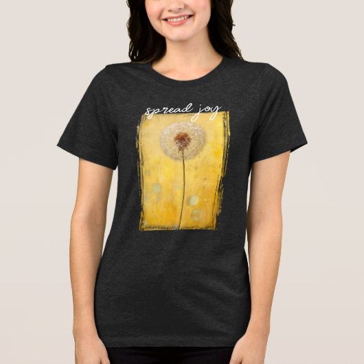 Spread Joy Dandelion Tri-Blend Shirt (Voorkant)