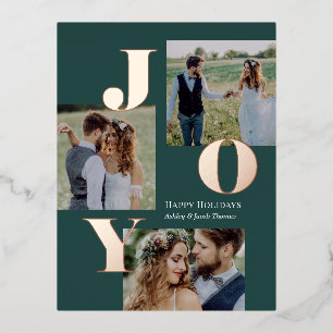 Spread Joy Editable Color Folie Holiday Briefkaart
