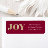 Spread Joy EDITABLE COLOR Holiday Address Label (Insitu)