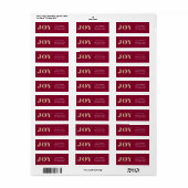 Spread Joy EDITABLE COLOR Holiday Address Label (Full Sheet)