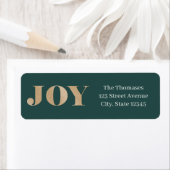 Spread Joy EDITABLE COLOR Holiday Address Label (Insitu)