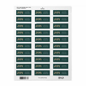 Spread Joy EDITABLE COLOR Holiday Address Label (Full Sheet)