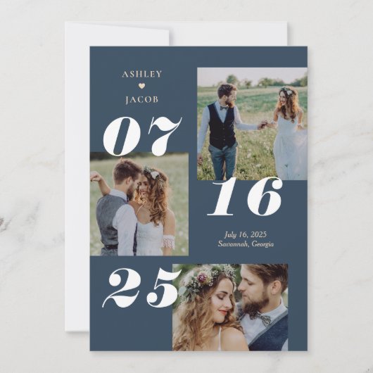 Spread Joy EDITABLE KLOR Save the Date Card Bedankkaart (Voorkant)