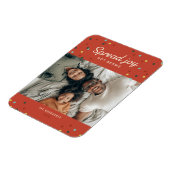 Spread Joy, geen Germs Holiday Foto Magneet (Linkerzijde)