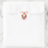 Spread Joy niet Germs Santa Funny Elf Ronde Sticker (Tas)