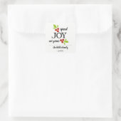 Spread Joy not kiemen Christma Hand desinfecterend Vierkante Sticker (Tas)